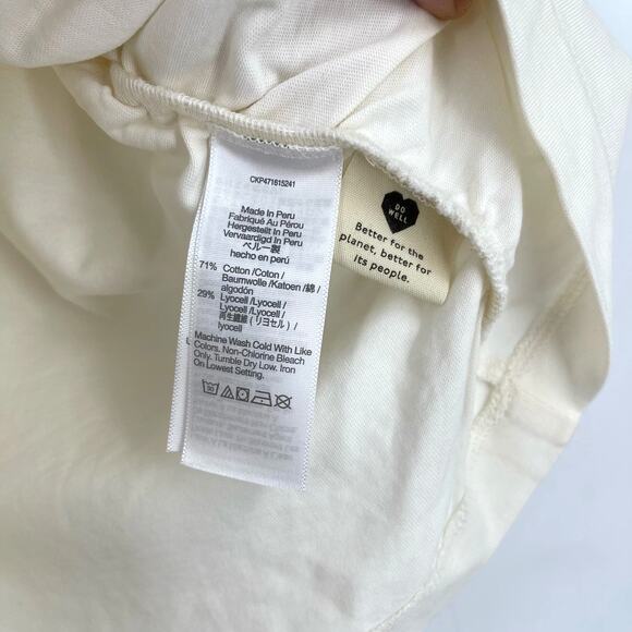 Madewell Side Cinch Muscle Tee in Lighthouse Cream White Medium - Picture 4 of 8